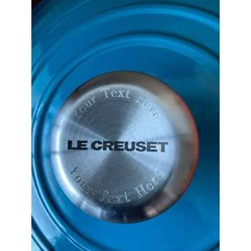 Le Creuset 5 1/2 Qt. Signature Round French Oven w/Additional Engraved Personalized Stainless Steel Knob - Artichaut
