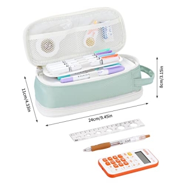 Dugio Large Aesthetic Pencil Case for School and Office