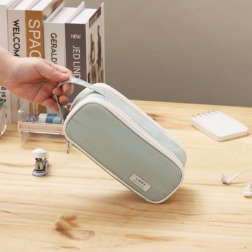 Dugio Large Aesthetic Pencil Case for School and Office