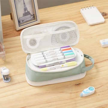 Dugio Large Aesthetic Pencil Case for School and Office