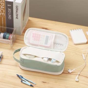 Dugio Large Aesthetic Pencil Case for School and Office