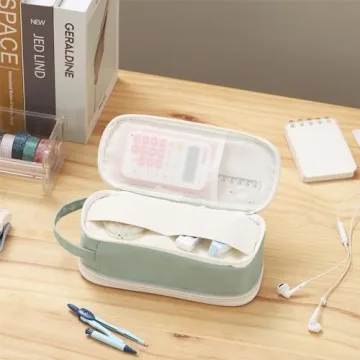 Dugio Large Aesthetic Pencil Case for School and Office