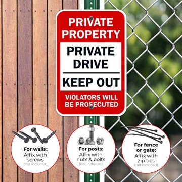 Sigo Signs Private Property Sign - Durable & Fade Resistant