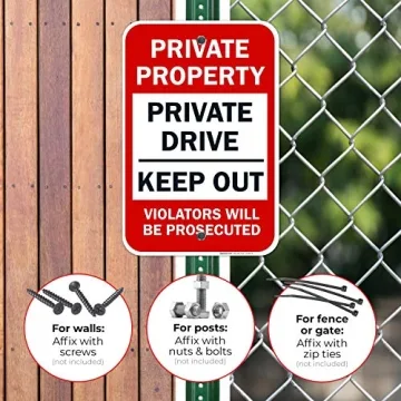 Sigo Signs Private Property Sign - Durable & Fade Resistant