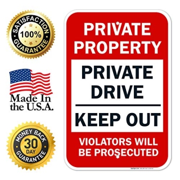 Sigo Signs Private Property Sign - Durable & Fade Resistant