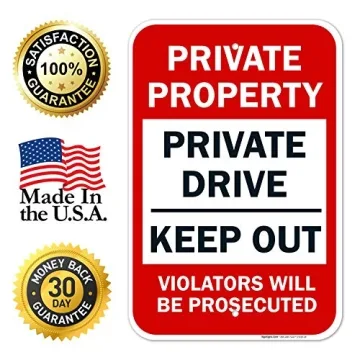 Sigo Signs Private Property Sign - Durable & Fade Resistant