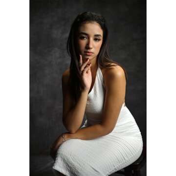 UrcTepics 8x12ft Professional Dark Gray Portrait Backdrop Abstract Textured Backdrops for Photography Vintage Headshot Background