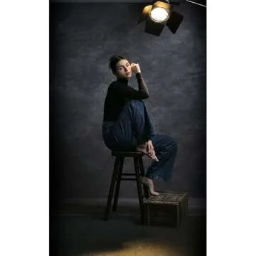 UrcTepics 8x12ft Professional Dark Gray Portrait Backdrop