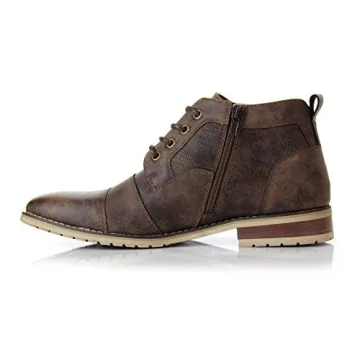 Ferro Aldo Blaine Men's Brogue Mid-Top Lace-Up Boots - Stylish Comfort