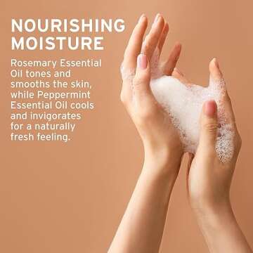 LIFE-FLO Magnesium Body Wash, Refreshing, Moisturizing Liquid Soap with Magnesium Chloride from the Zechstein Seabed, Peppermint Oil and Rosemary Oil, 60-Day Guarantee, Not Tested on Animals, 16oz