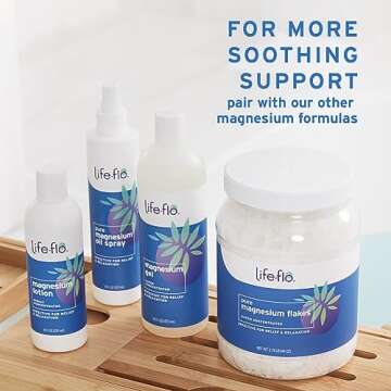 LIFE-FLO Magnesium Body Wash, Refreshing, Moisturizing Liquid Soap with Magnesium Chloride from the Zechstein Seabed, Peppermint Oil and Rosemary Oil, 60-Day Guarantee, Not Tested on Animals, 16oz