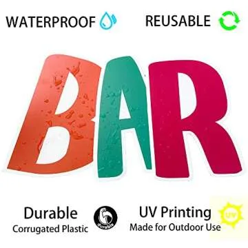 Treezea Happy Birthday Yard Signs for Kids & Adults – 15” Large Rainbow Color Birthday Lawn Signs with Stakes - Durable and Weather-Resistant Birthday Yard Decorations - 13 Total Signs