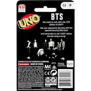 UNO BTS for 7 years and up