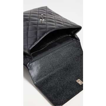 CHANEL Women's Pre-Loved Jumbo Kelly Flap, Caviar, Black, One Size