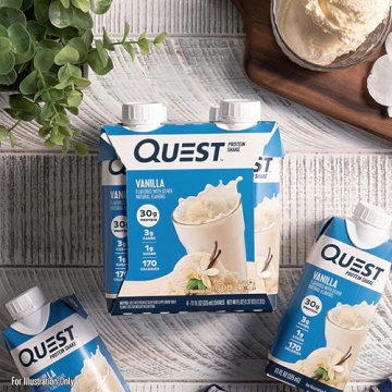Quest Vanilla Protein Shake - 30g Protein, Low Sugar