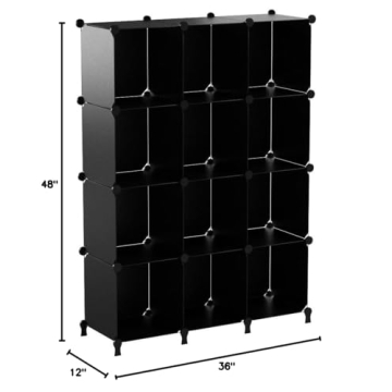 TomCare 12-Cube DIY Storage Organizer for Home Office
