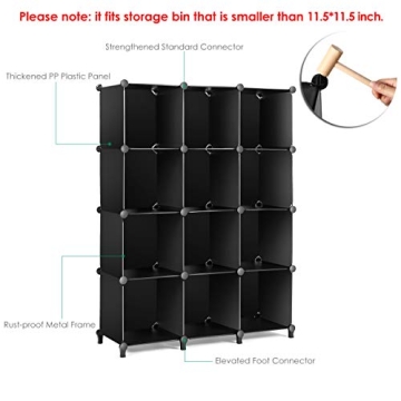 TomCare 12-Cube DIY Storage Organizer for Home Office