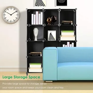 TomCare 12-Cube DIY Storage Organizer for Home Office