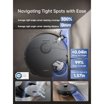 DREAME X40 Ultra Robotic Vacuum with Self Cleaning Mop