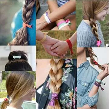 Vibrant Habibee No Crease Elastic Hair Ties 100pcs