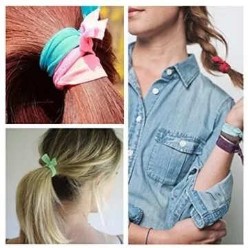 Vibrant Habibee No Crease Elastic Hair Ties 100pcs