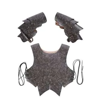 Leather Warrior Costume for Men and Teens - Cosplay Durable Vest