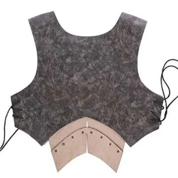 Leather Warrior Costume for Men and Teens - Cosplay Durable Vest