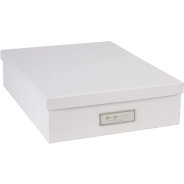 Bigso Oskar Fiberboard Document Box | Durable & Eco-Friendly File Organizer