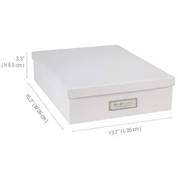 Bigso Oskar Document Storage Box for Elegant Organization