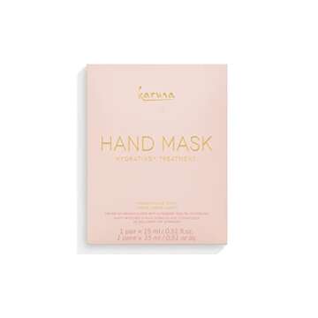 Karuna Hydrating+ Hand Sheet Mask, Creamy Oil-Infused Hand Mask with Camellia Flower, Soothe & Moisturize Dry Hands, Reformulated - 1 Count