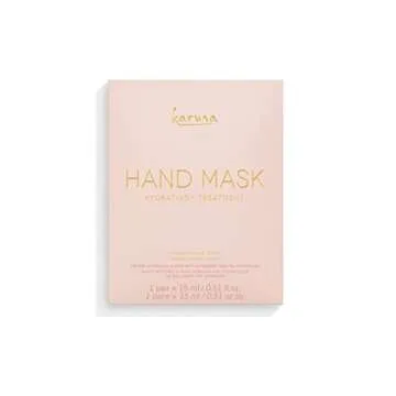 Karuna Hydrating+ Hand Sheet Mask, Creamy Oil-Infused Hand Mask with Camellia Flower, Soothe & Moisturize Dry Hands, Reformulated - 1 Count