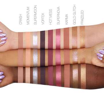 Huda Beauty Mercury Retrograde Eyeshadow Palette Women Eye Shadow 0.56 oz, Powder,Creamy