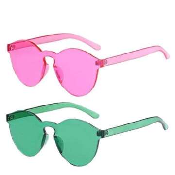 RTBOFY Heart Sunglasses for Women - Fun Heart-Shaped Sunglasses for Parties