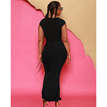 Chic Doweha Summer Casual T-Shirt Dress for Women 2024