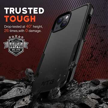 NTG Shockproof Case Compatible for iPhone 14 and iPhone 13,[2 Layer Structure Protection] [Military ...