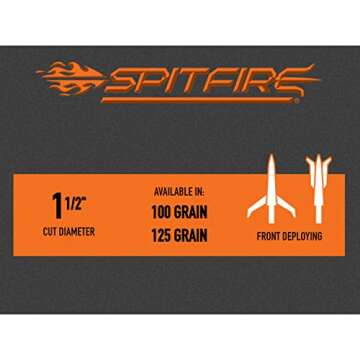 New Archery Products Spitfire Broadhead 1.5' Cut 3-Pack