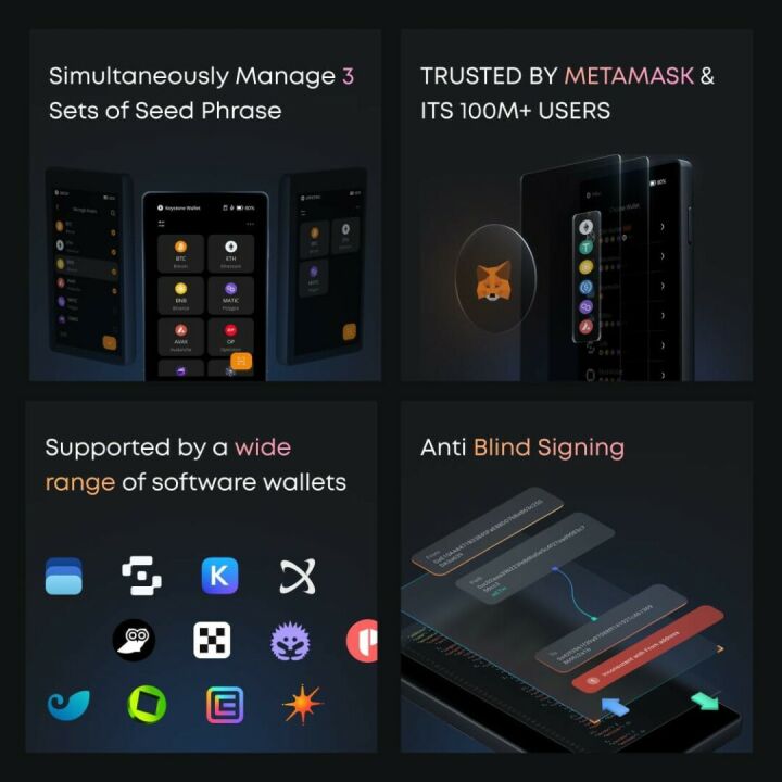 Keystone 3 Pro Cryptocurrency Hardware Wallet