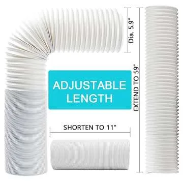 Durable BEWAVE Portable Air Conditioner Hose for Universal Use