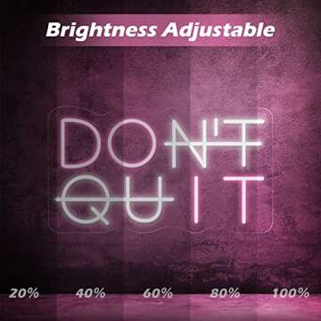 YIKBIK Don't Quit LED Neon Sign for Wall Decor, DO IT LED Neon Lights Party Decorations, USB Powered...