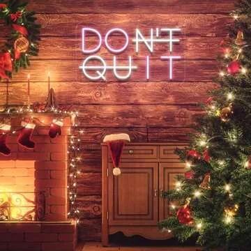 YIKBIK Don't Quit LED Neon Sign for Wall Decor, DO IT LED Neon Lights Party Decorations, USB Powered Switch LED Neon Lights Lighting Adjustable for Office Room, Gym Room, Man Cave, Gamer Room Decor