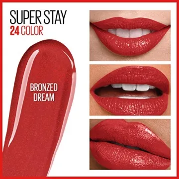 MAYBELLINE Super Stay 24 2-step Long Lasting Liquid Lipstick and Lip Balm, 920 Bronzed Dream, 1 count