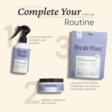 Fresh Wave Lavender Odor Gel - Natural Odor Eliminator, 7 oz, Pack of 3