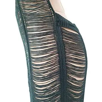 Maxi Swimwear Cover Ups Dress Halter Sleeveless Crochet