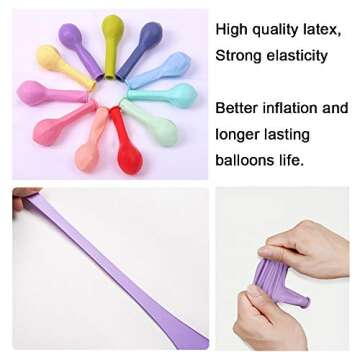 Party Pastel Balloons – 200 pcs Macaron Colors for Events
