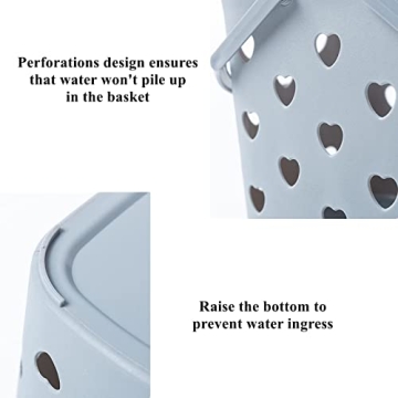 Peohud 4 Pack Shower Caddy Baskets for Organized Storage