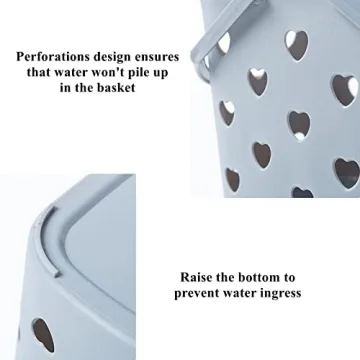 Peohud 4 Pack Shower Caddy Baskets for Organized Storage