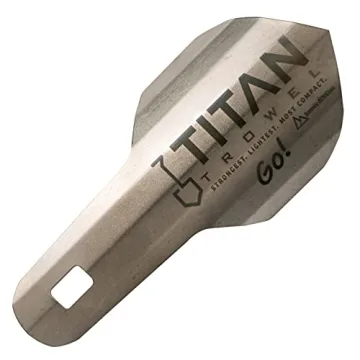 Journey Adv Titan GO Trowel: 0.56 oz Ultralight Titanium Micro Trowel | Ultra-Strong, Ultra-Lightwei...