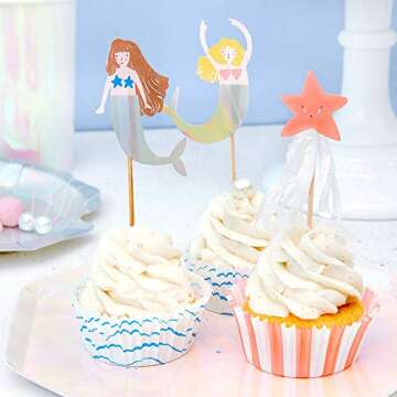 Meri Meri Let's Be Mermaids Cupcake Kit
