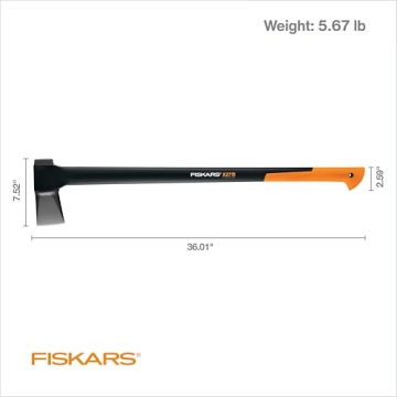 Fiskars X27 Super Splitting Axe for Efficient Wood Splitting