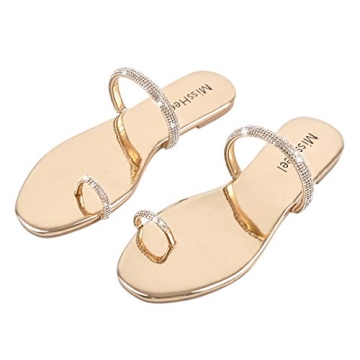 Elegant MissHeel Jeweled Sandals for Women